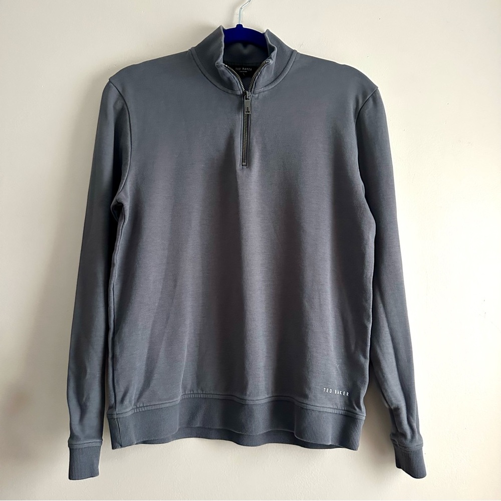 Ted Baker Antram Funnel Neck Quarter Zip Sweatshirt